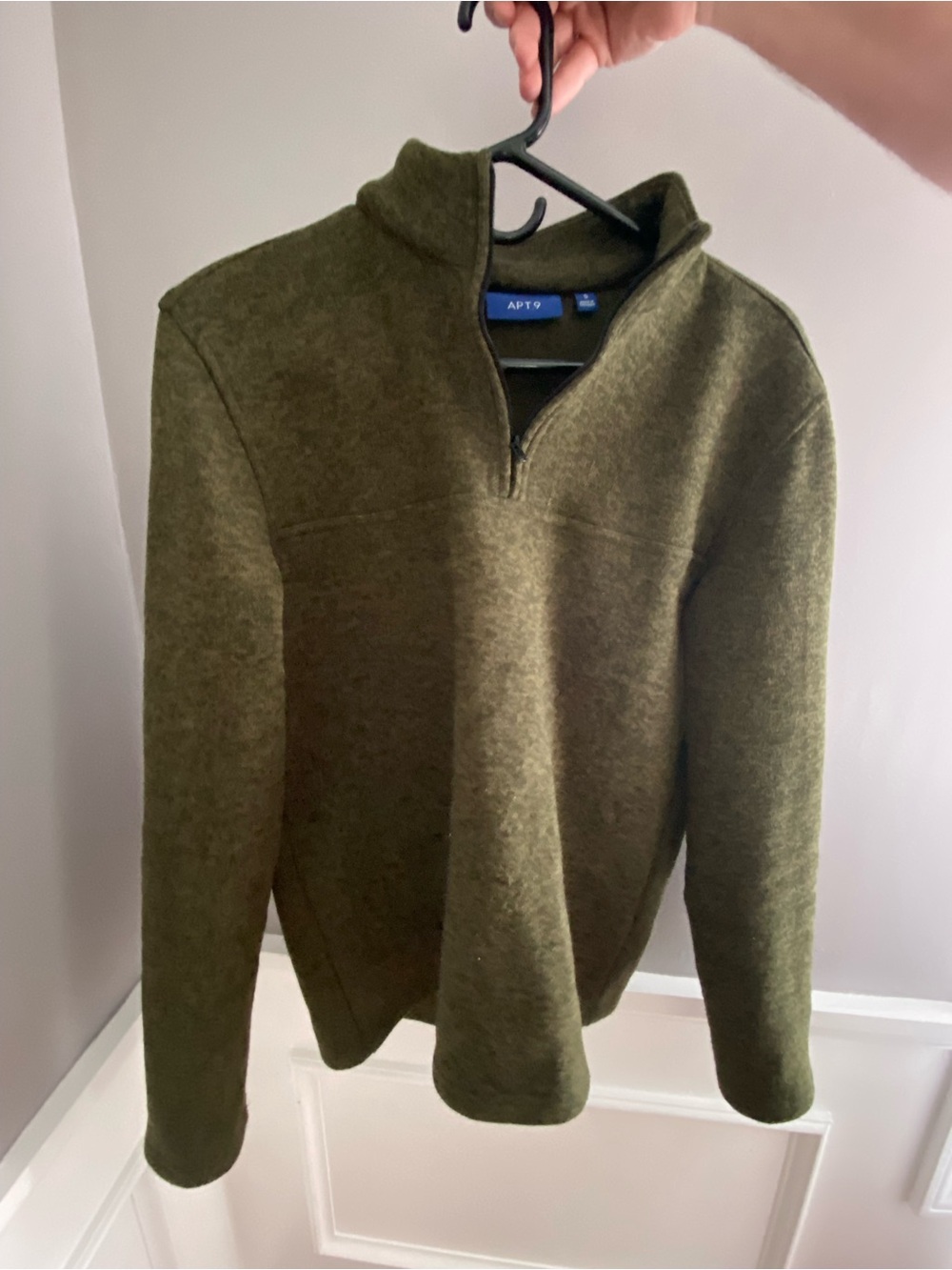 Apt. 9 Olive Green Half-Zip Men's Sweater